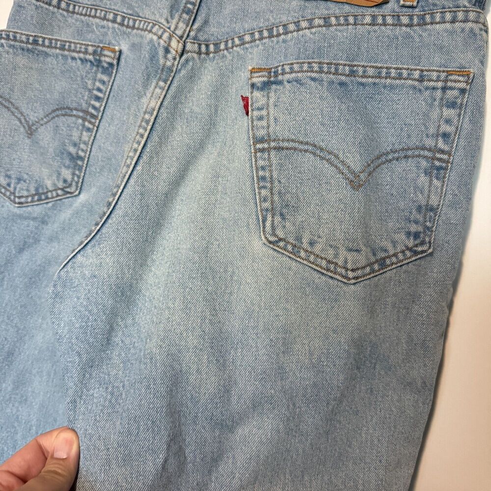 Vintage Levis Jeans Mens 36 Blue Denim 550 90s Y2K Relaxed Straight Skate 36x30 - Picture 8 of 14